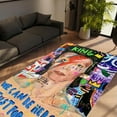 thumbnail image 1 of LaModaHome Non-Slip Rug Pop Art Rug Washable Mat Child Stain Resistant Living Room Kitchen Carpet - Size: 9,2X5,9ft(280X180cm), 1 of 5