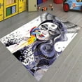 thumbnail image 1 of LaModaHome Non-Slip Rug Popular Graffiti Woman Rug: Vibrant Modern Art Design Washable Mat Child Stain Resistant Living Room Kitchen Carpet - Size: 2X3,3ft(60X100cm), 1 of 5