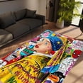 thumbnail image 1 of LaModaHome Non-Slip Rug Remake of Girl With A Pearl Earring Washable Mat Child Stain Resistant Living Room Kitchen Carpet - Size: 3,3X2,6ft(100X80cm), 1 of 5