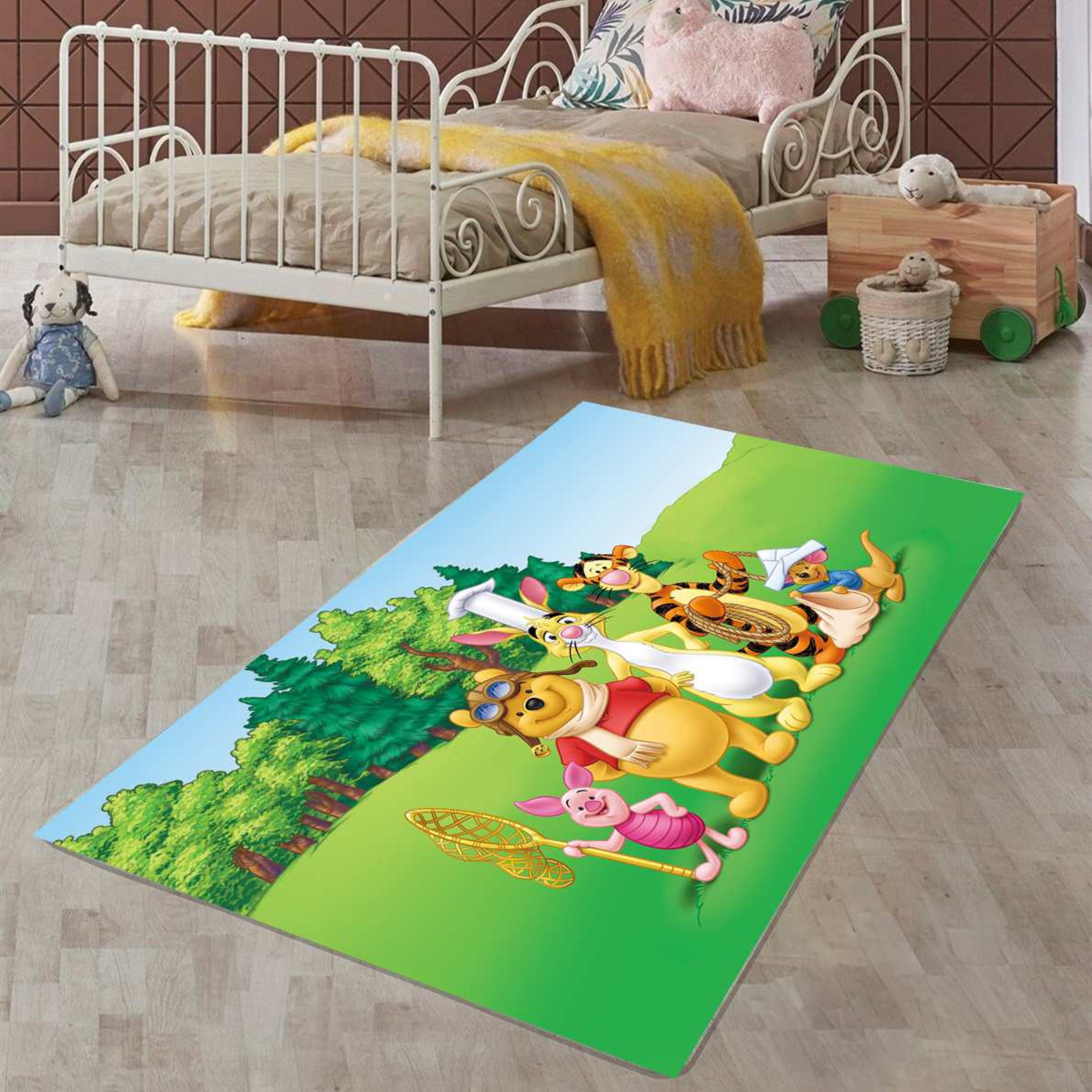 LaModaHome NonSlip Rug Winnie The Pooh Inspired Rug Perfect for