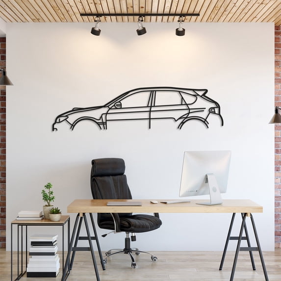 LaModaHome Subaru Impreza WRX STI GR Classic Metal Silhouette Wall Art