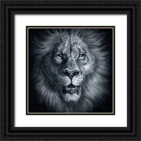 LaMontagne, Patrick 12x12 Black Ornate Wood Framed with Double Matting Museum Art Print Titled - Sire