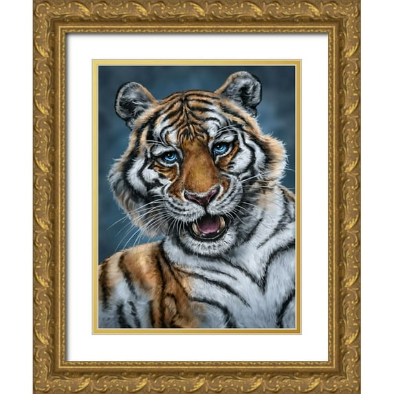 LaMontagne, Patrick 12x14 Gold Ornate Wood Framed with Double Matting Museum Art Print Titled - Amur Tiger