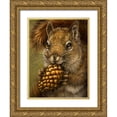 thumbnail image 1 of LaMontagne, Patrick 19x24 Gold Ornate Wood Framed with Double Matting Museum Art Print Titled - Squirrel Totem, 1 of 4