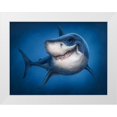 thumbnail image 1 of LaMontagne, Patrick 24x19 White Modern Wood Framed Museum Art Print Titled - Shark Totem, 1 of 4