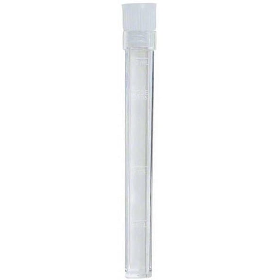 LaMotte 0106 Plastic Test Tube and Cap, 5-10 mL