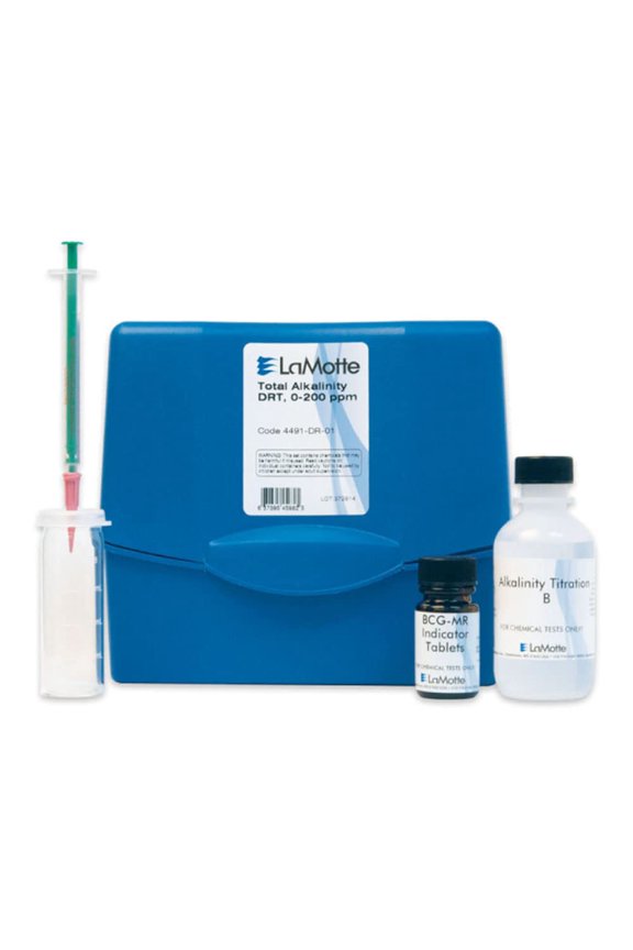 4491-DR-01 Model WAT-DR Total Alkalinity Direct Reading Titrator Individual Test Kit, 0-200 ppm Range, 4ppm as CaCO3 Sensitivity CA2