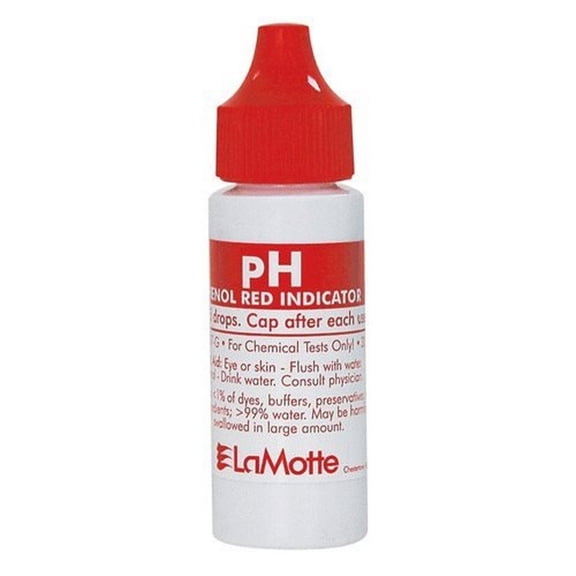 LaMotte 7037-G Liquid Reagent, pH Indicator, 1 oz. 30 ml for Swimming Pools Test