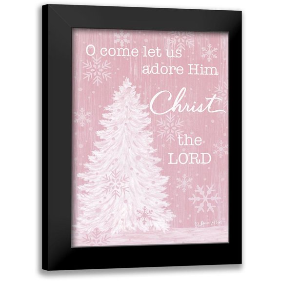 LaPoint, Annie 11x14 Black Modern Framed Museum Art Print Titled - Let Us Adore Him