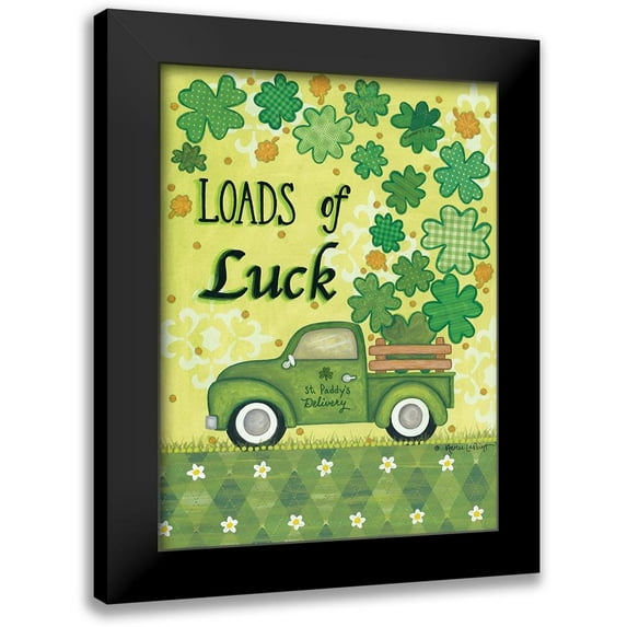 LaPoint, Annie 11x14 Black Modern Framed Museum Art Print Titled - Loads of Luck Truck