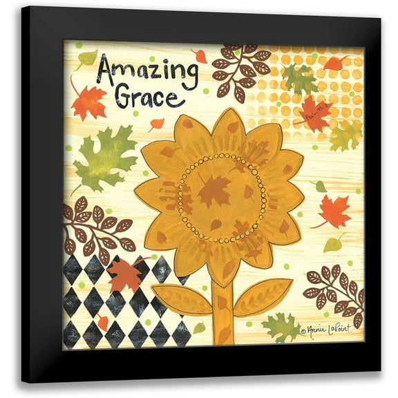 LaPoint, Annie 12x12 Black Modern Framed Museum Art Print Titled - Amazing Grace