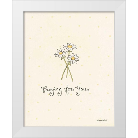 LaPoint, Annie 12x14 White Modern Wood Framed Museum Art Print Titled - Praying for You