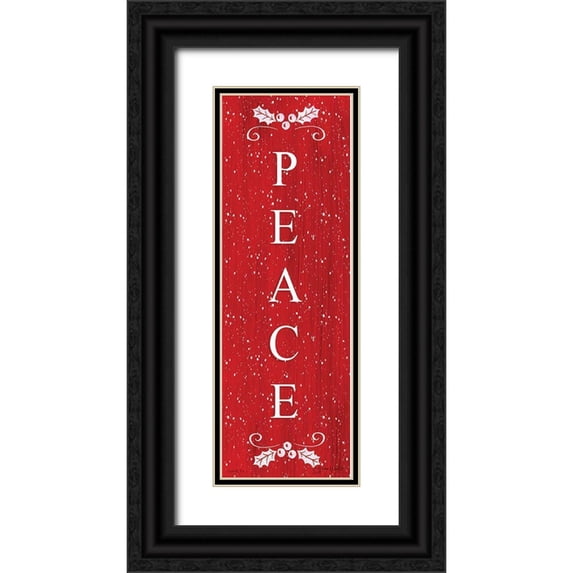 LaPoint, Annie 13x32 Black Ornate Wood Framed with Double Matting Museum Art Print Titled - Peace