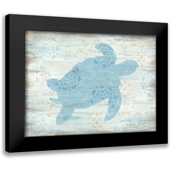 LaPoint, Annie 14x11 Black Modern Framed Museum Art Print Titled - Ocean Turtle