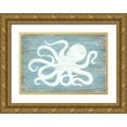 thumbnail image 1 of LaPoint, Annie 14x11 Gold Ornate Wood Framed with Double Matting Museum Art Print Titled - Ocean Octopus, 1 of 4