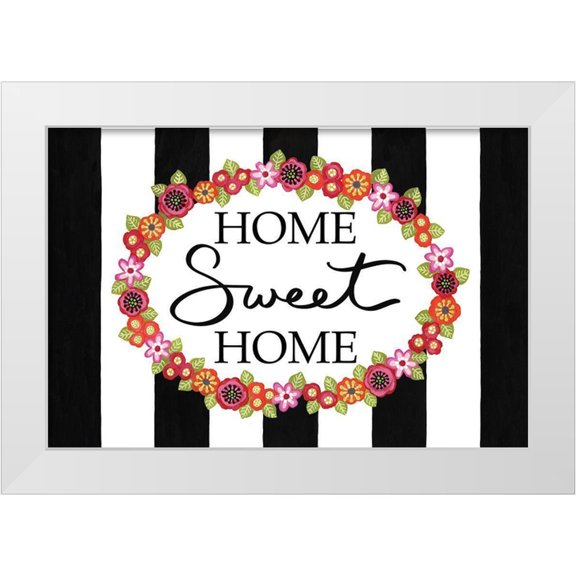 LaPoint, Annie 14x11 White Modern Wood Framed Museum Art Print Titled - Home Sweet Home