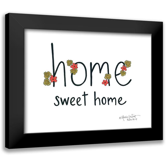 LaPoint, Annie 14x12 Black Modern Framed Museum Art Print Titled - Home Sweet Home