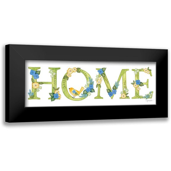 LaPoint, Annie 14x7 Black Modern Framed Museum Art Print Titled - Hydrangeas in Bloom HOME