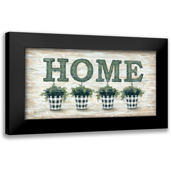 LaPoint, Annie 14x9 Black Modern Framed Museum Art Print Titled - Gingham Topiaries Home