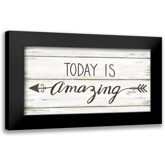 LaPoint, Annie 14x9 Black Modern Framed Museum Art Print Titled - Today is Amazing