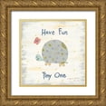 thumbnail image 1 of LaPoint, Annie 15x15 Gold Ornate Wood Framed with Double Matting Museum Art Print Titled - Beetle and Bob Have Fun Tiny One, 1 of 4