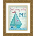 thumbnail image 1 of LaPoint, Annie 15x18 Gold Ornate Wood Framed with Double Matting Museum Art Print Titled - Sail Away with Me, 1 of 4