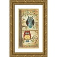thumbnail image 1 of LaPoint, Annie 18x32 Gold Ornate Wood Framed with Double Matting Museum Art Print Titled - Two Wise Owls, 1 of 4