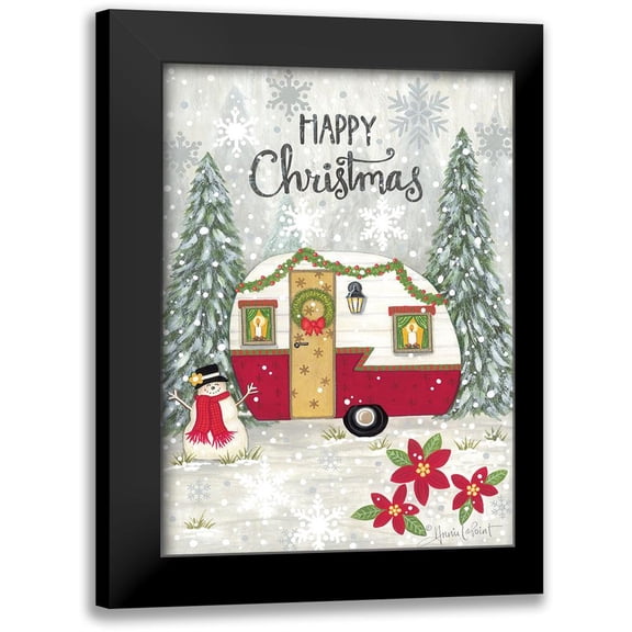 LaPoint, Annie 19x24 Black Modern Framed Museum Art Print Titled - Happy Christmas Camper