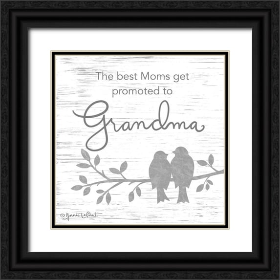 LaPoint, Annie 20x20 Black Ornate Wood Framed with Double Matting Museum Art Print Titled - Promoted to Grandma