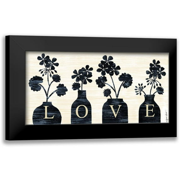 LaPoint, Annie 24x14 Black Modern Framed Museum Art Print Titled - Love