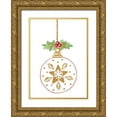 thumbnail image 1 of LaPoint, Annie 24x32 Gold Ornate Wood Framed with Double Matting Museum Art Print Titled - Its Christmas Peace Ornament, 1 of 4