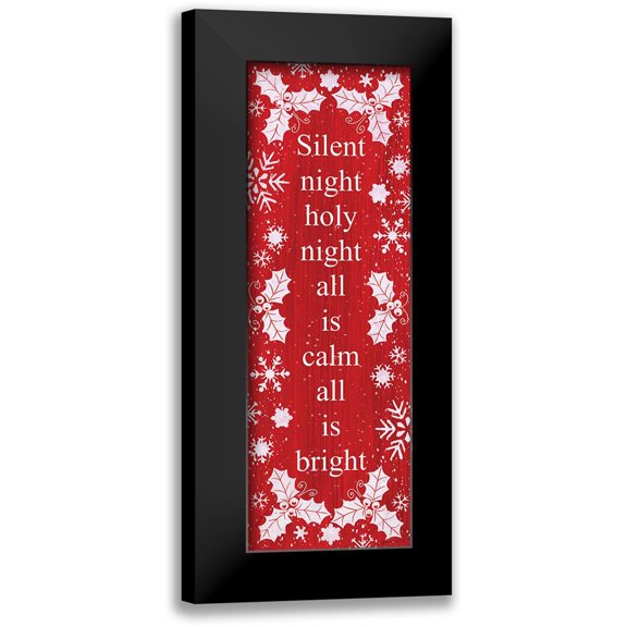 LaPoint, Annie 7x14 Black Modern Framed Museum Art Print Titled - Silent Night