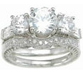 thumbnail image 1 of LaRaso Co 3 Carat TW Vintage Style CZ Wedding Rings Set for Women Size 11, 1 of 5