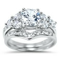 thumbnail image 1 of LaRaso & Co CZ Engagement Wedding Bride Set Engagement Rings for Women Size 6, 1 of 2