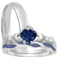 thumbnail image 1 of LaRaso & Co His and Her Wedding Rings Set Silver Wedding Bands for Him and Her (10/9), 1 of 7