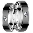 thumbnail image 1 of LaRaso & Co Black Ceramic Wedding Band Rings for Him Her Men Women Couples 11/10, 1 of 4