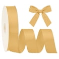 thumbnail image 1 of LaRibbons 1 1/2" Textured Grosgrain Ribbon, Old Gold, 50 Yard Roll, 1 of 7