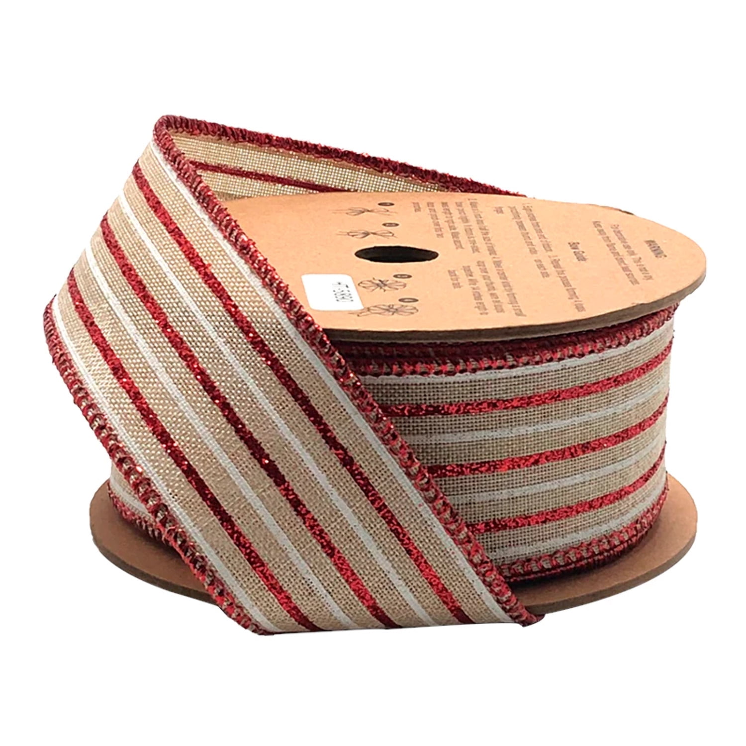 Striped Paper Ribbon LaRibbons 1 1/2