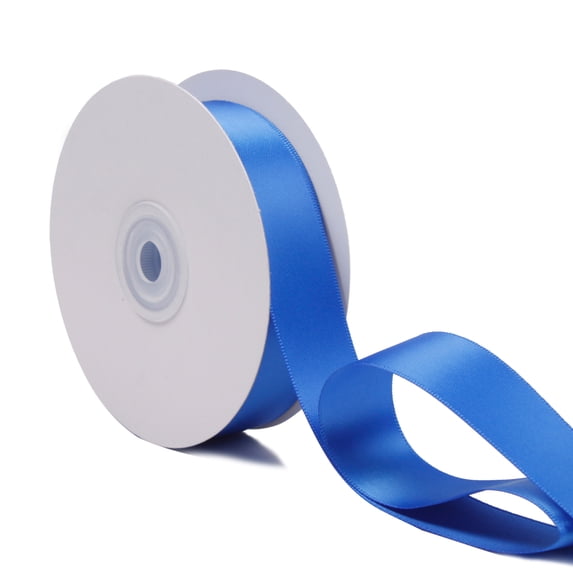 LaRibbons 1 Inch Wide Double Face Satin Ribbon - 25 Yard (350-Royal Blue)