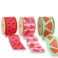 LaRibbons 2.5" Watermelon Wired Ribbon Bundle - 3 Rolls/30 Yards Total ...