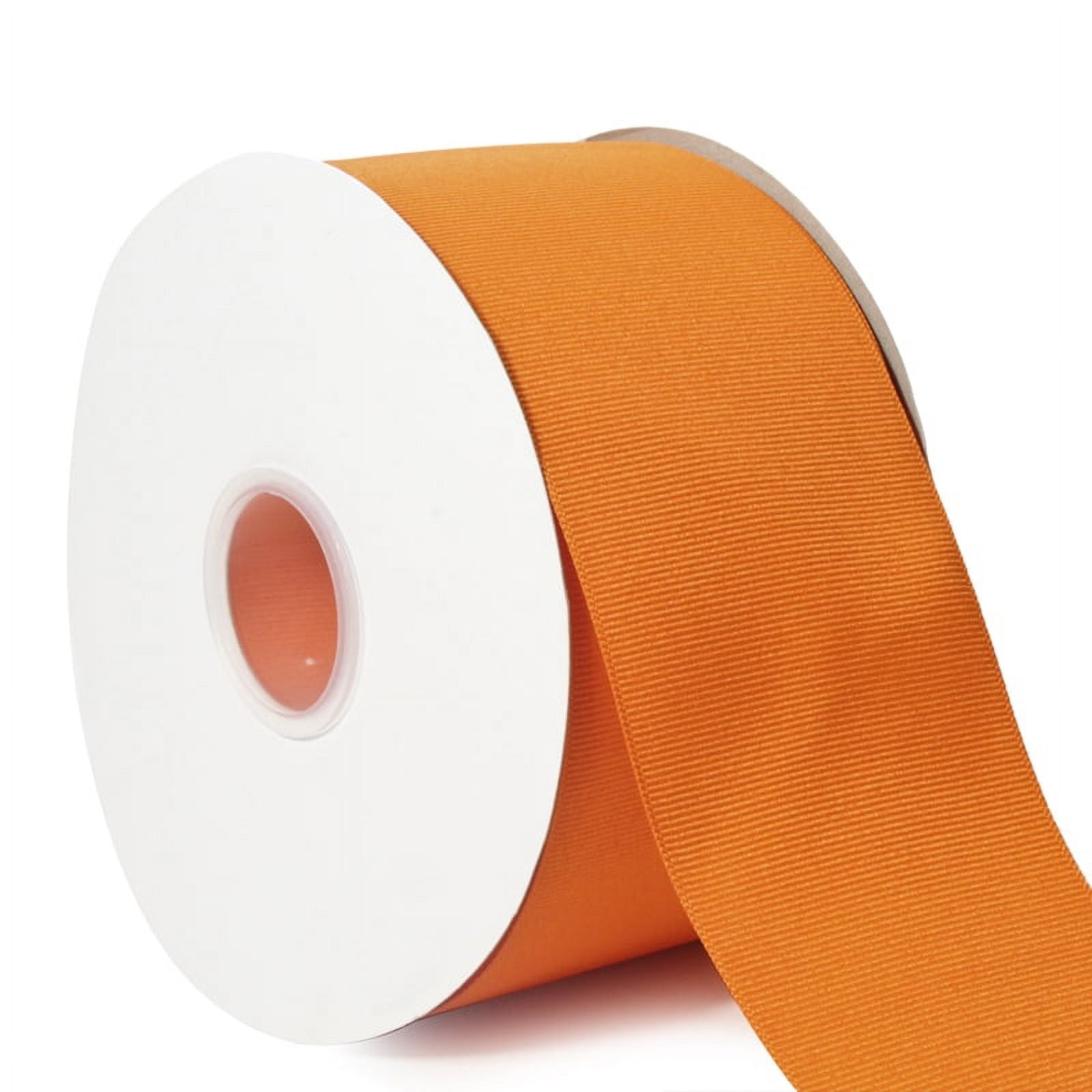 LaRibbons and Crafts 7/8 100 yds Premium Textured Grosgrain Ribbon - New  Neon Orange