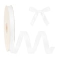 thumbnail image 1 of LaRibbons 5/8" White Textured Grosgrain Ribbon, 100 Yard Roll, 1 of 7