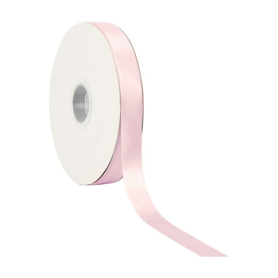 LaRibbons 7/8" Pink Double Face Satin Ribbon, 100 Yards