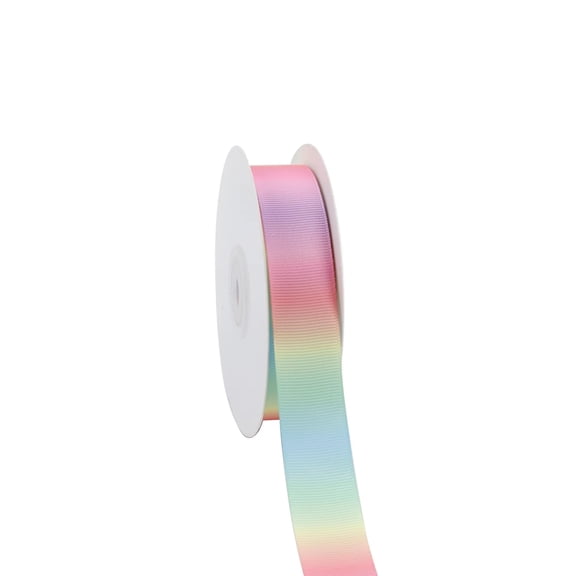 LaRibbons Pastel Rainbow Grosgrain Ribbon