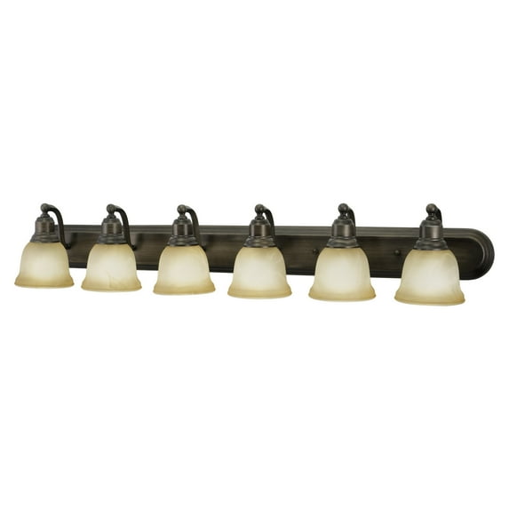 LaSalle 6 Light Bronze Bathroom Vanity Fixture