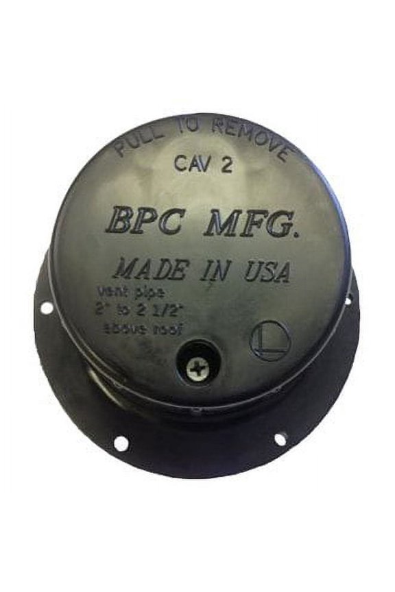 74559 - 1-1/2" Black Plastic Sewer Vent Cap