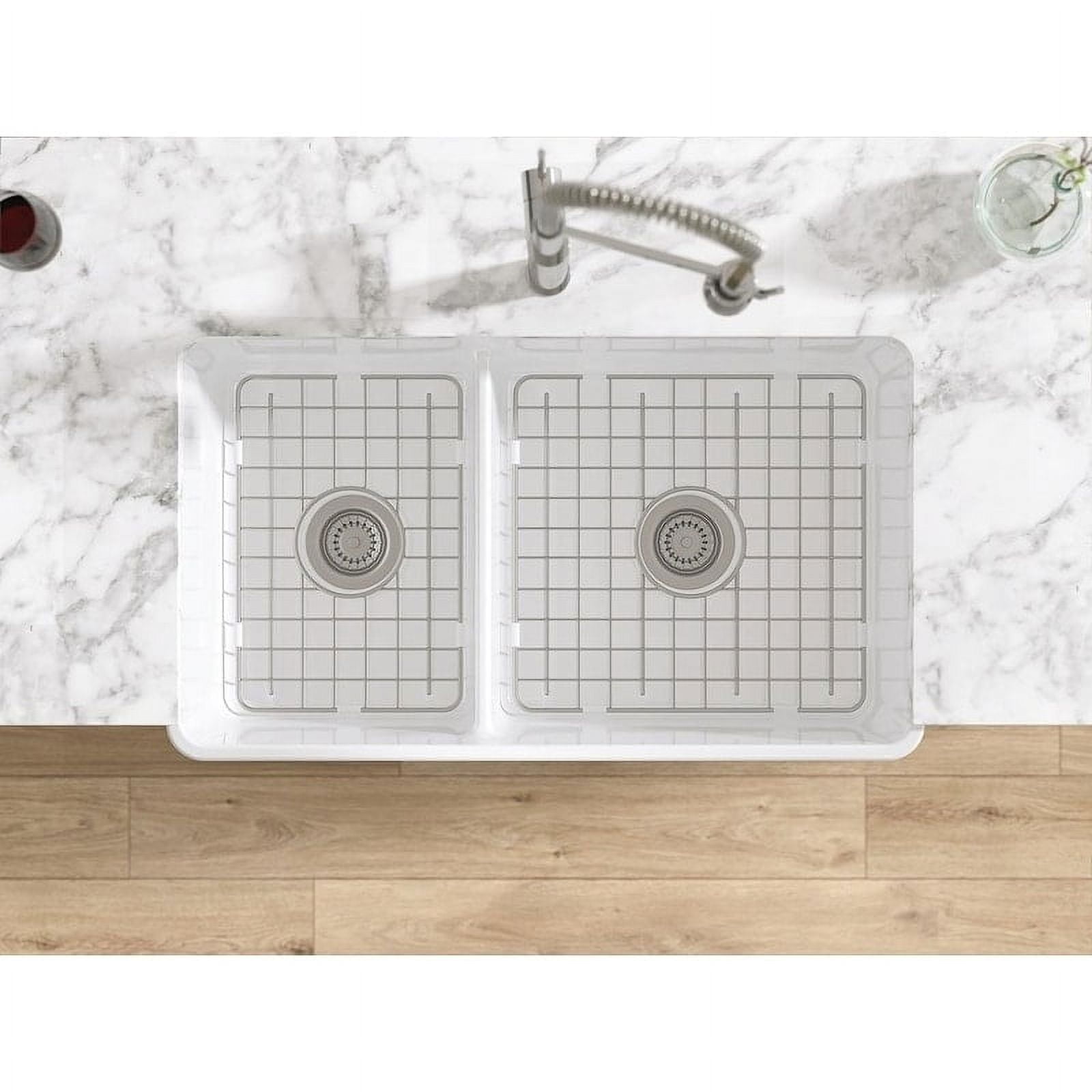 LaToscana Stainless Steel Small Sink Grid with Bumpers