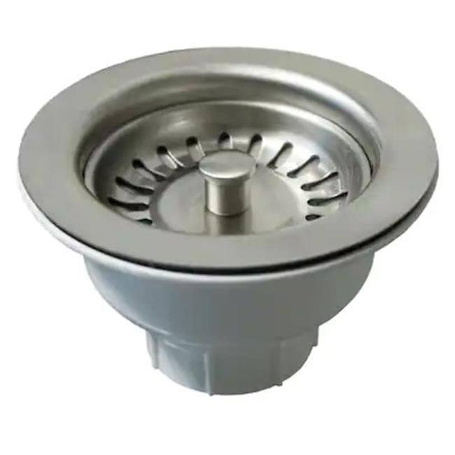 Universal Brushed Nickel Stainless Steel Kitchen Sink Basket Strainer