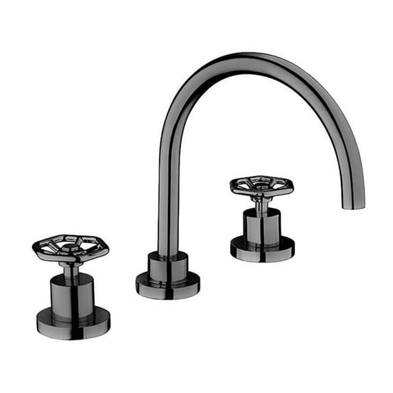LaToscana 77PW102 Lucia Two Handle Deck Mount Roman Tub Faucet in Brushed Nickel