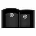 thumbnail image 1 of LaToscana AM8620-64UG 34 in. Elegance Undermount Quartz Double Bowl Kitchen Sink in Brown, 1 of 5